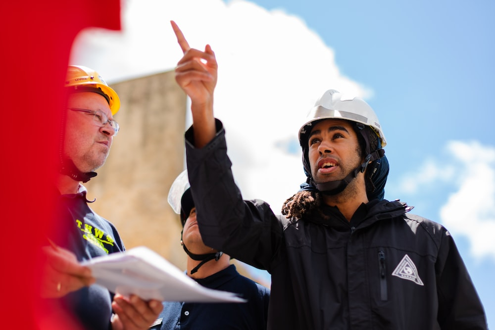 professional checking the oilfield service equipment